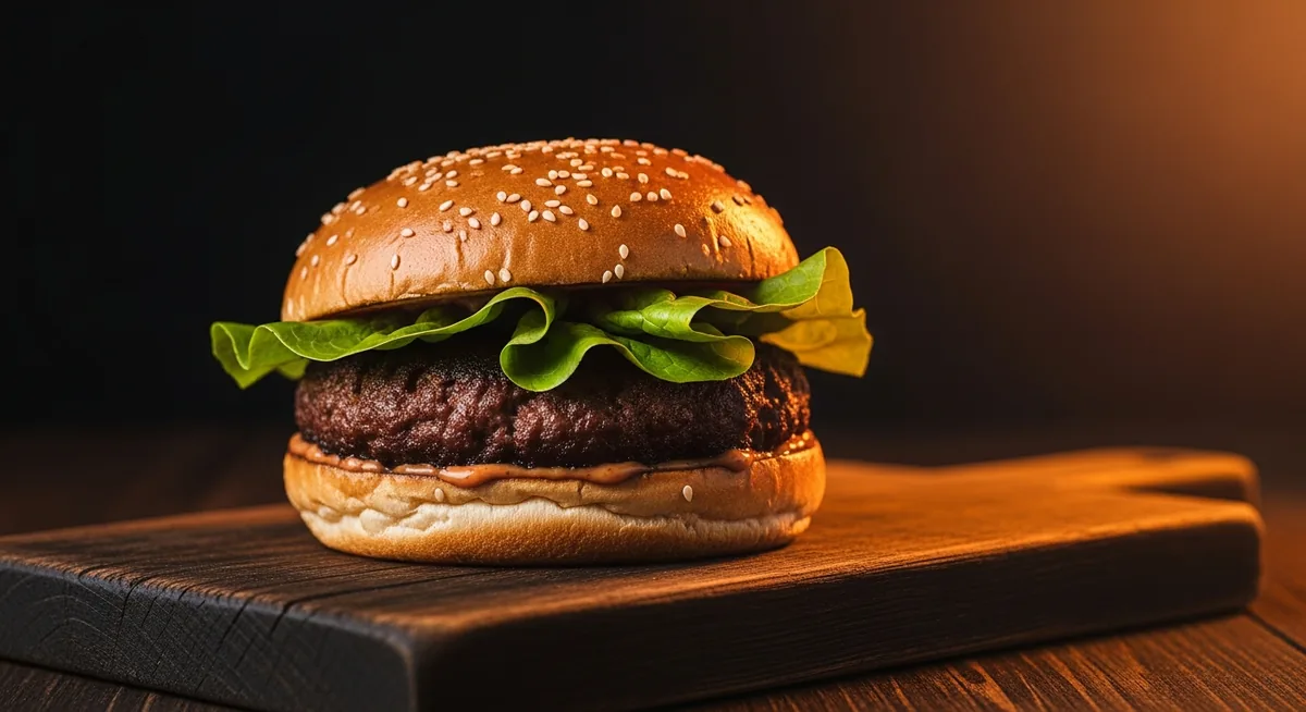 How many calories are in a homemade burger?