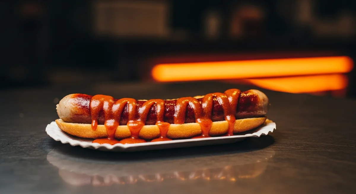 How many calories are in currywurst?