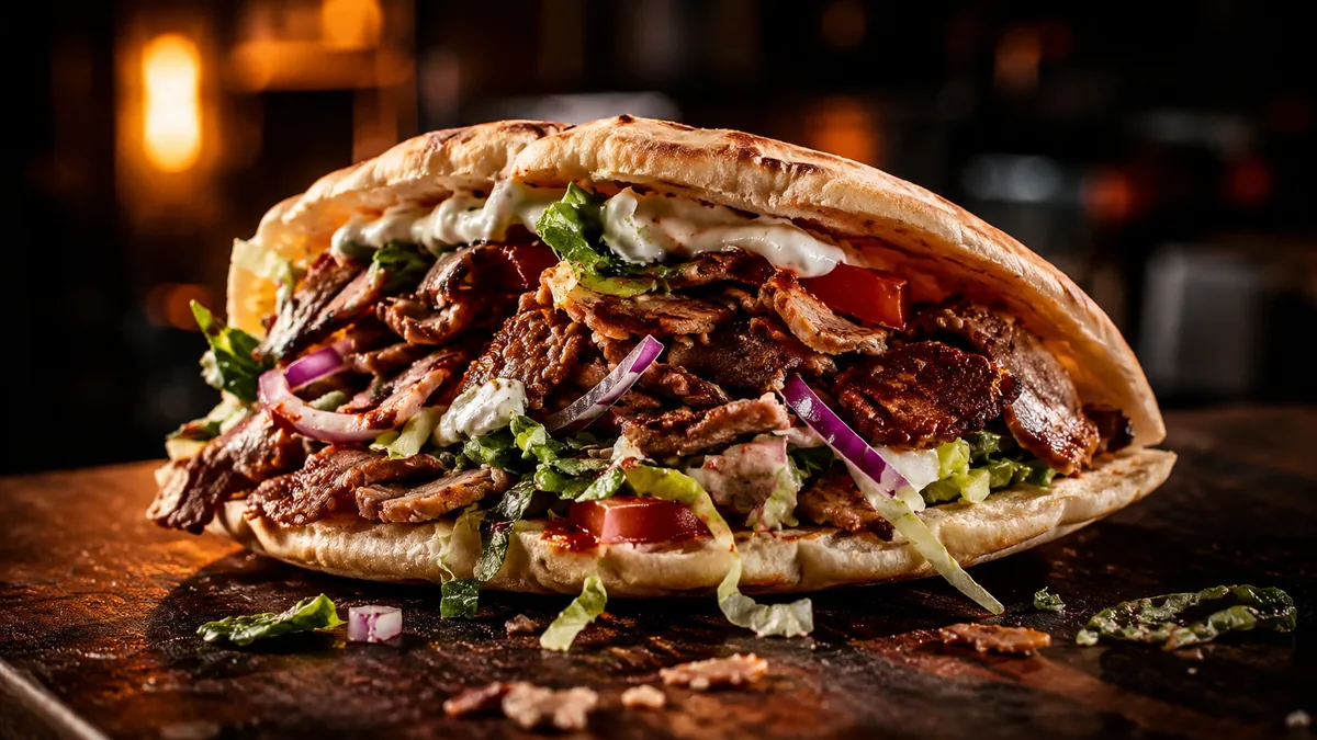 How many calories are in a doner kebab?