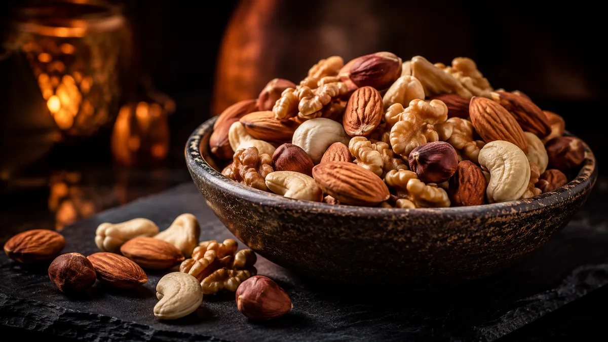 How many calories are in nuts?