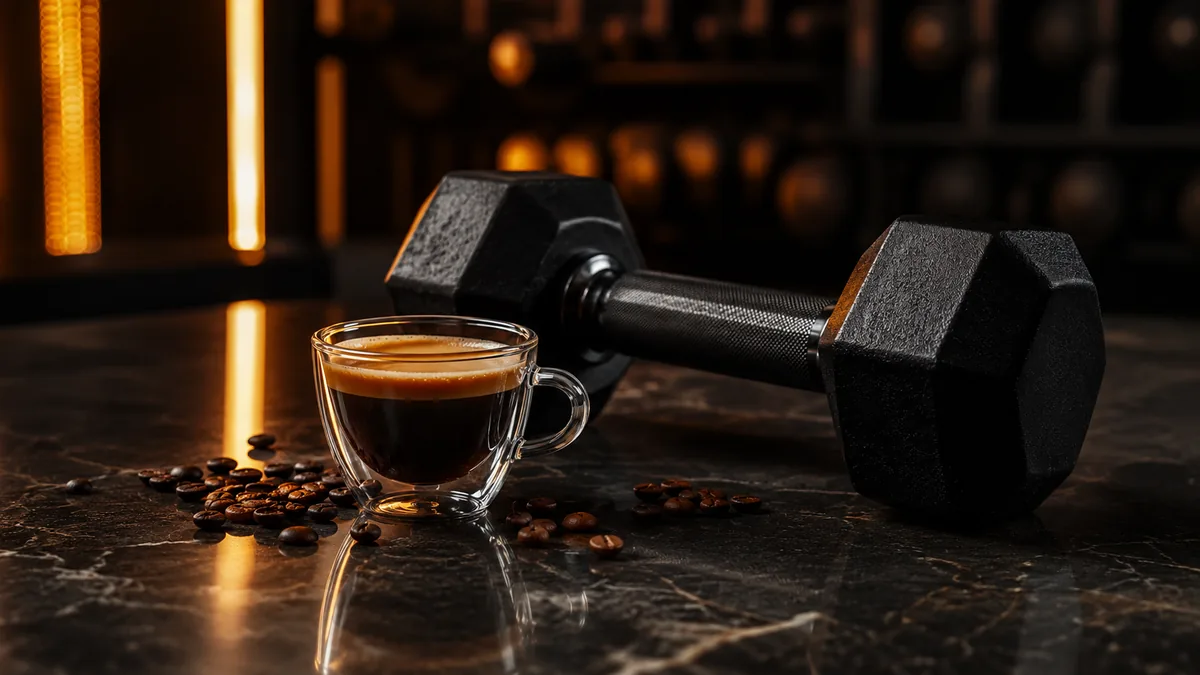 What does caffeine do before a workout?